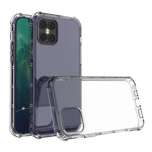 For iPhone 12 Pro Straight Edge Dual Bone-bits Shockproof TPU Clear Case
