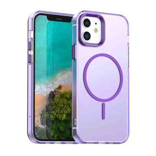 For iPhone 12 Candy Fine Circle Magsafe PC Hybrid TPU Phone Case(Purple)