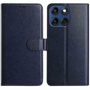 For Motorola Edge 60 Fusion Lambskin 8-card Slot Leather Phone Case(Dark Blue)