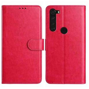 For Motorola Edge 2024 Lambskin 8-card Slot Leather Phone Case(Rose Red)