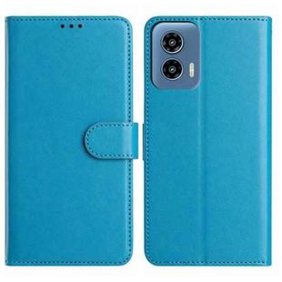 For Motorola Moto G 5G 2024 Lambskin 8-card Slot Leather Phone Case(Light Blue)