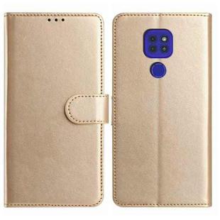 For Motorola Moto G9 / G9 Play / E7 Plus Lambskin 8-card Slot Leather Phone Case(Gold)