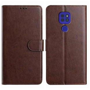 For Motorola Moto G9 / G9 Play / E7 Plus Lambskin 8-card Slot Leather Phone Case(Brown)