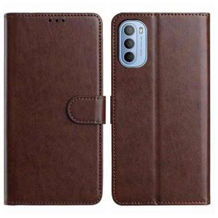 For Motorola Moto G31 / G41 Lambskin 8-card Slot Leather Phone Case(Brown)