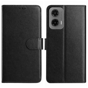 For Motorola Moto G35 Lambskin 8-card Slot Leather Phone Case(Black)