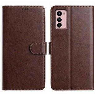 For Motorola Moto G42 Lambskin 8-card Slot Leather Phone Case(Brown)
