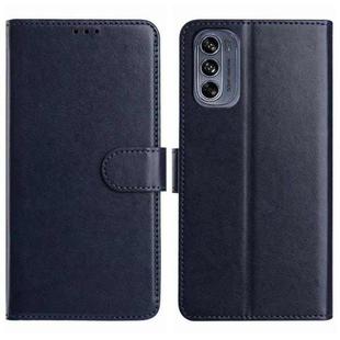 For Motorola Moto G62 5G Lambskin 8-card Slot Leather Phone Case(Dark Blue)