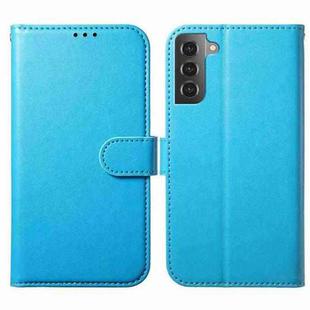 For Samsung Galaxy S22+ 5G Lambskin 8-card Slot Leather Phone Case(Light Blue)