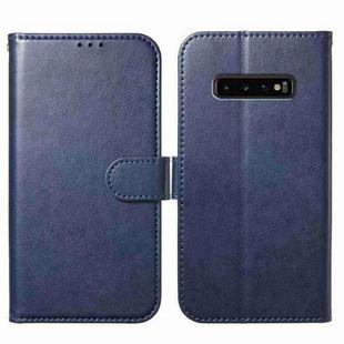 For Samsung Galaxy S10 Lambskin 8-card Slot Leather Phone Case(Dark Blue)