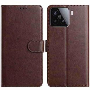 For Xiaomi 15T 5G Lambskin 8-card Slot Leather Phone Case(Brown)