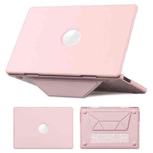 For MacBook Pro 16.2 inch A3403 / A3186 Business Pro Magnetic Holder Laptop Protective Case(Pink)
