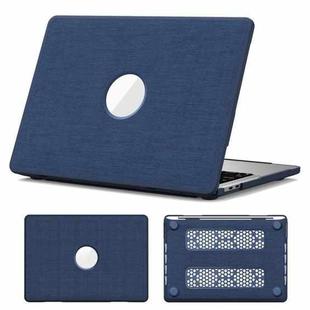 For MacBook Pro 13.3 inch A2289 / A2251 Fabric Texture Pro Laptop Protective Case(Navy Blue)
