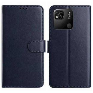 For Redmi 10A Lambskin 8-card Slot Leather Phone Case(Dark Blue)