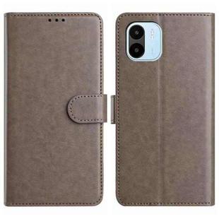 For Redmi A1 Lambskin 8-card Slot Leather Phone Case(Grey)
