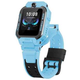For Imoo Watch Phone Z6 / Z6A / Z6 Pro Dual-Row Buckle Two Color Silicone Watch Band(Black Blue)