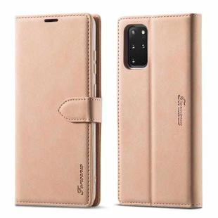For Samsung Galaxy S20+ Forwenw F1 Series Matte Strong Magnetism Horizontal Flip Leather Case with Holder & Card Slots & Wallet & Photo Frame(Rose Gold)
