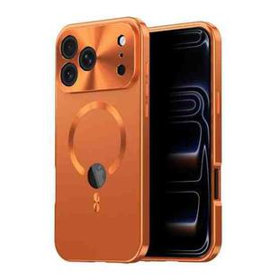 For iPhone 17 Pro Privacy Screen Film Full Cover MagSafe Phone Case(Orange)