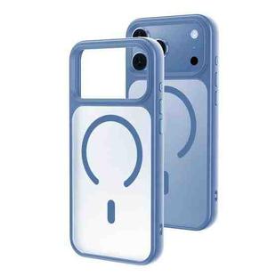 For iPhone 17 Pro Max Oil-spray Skin Feel MagSafe PC Hybrid TPU Phone Case(Sierra Blue)
