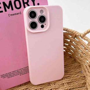 For iPhone 13 Pro Precision Hole Camera Frame Solid Color Phone Case(Pink)