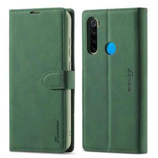 For Xiaomi Redmi Note 8 Forwenw F1 Series Matte Strong Magnetism Horizontal Flip Leather Case with Holder & Card Slots & Wallet & Photo Frame(Green)