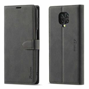 For Xiaomi Redmi Note 9S / 9 Pro / 9 Pro Max Forwenw F1 Series Matte Strong Magnetism Horizontal Flip Leather Case with Holder & Card Slots & Wallet & Photo Frame(Black)