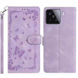 For Xiaomi 15T Pro 5G Secret Garden Butterfly Pattern Leather Phone Case(Purple)