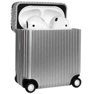 Luggage Earphone Protective Case For AirPods 1 / 2(Silver)