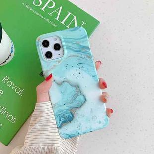 For iPhone 11 Marble Pattern TPU Protective Case (Sea Blue)