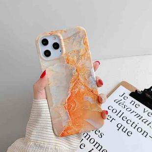 For iPhone 11 Marble Pattern TPU Protective Case (Orange)