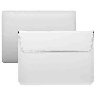 PU Leather Ultra-thin Envelope Bag Laptop Bag for MacBook Air / Pro 11 inch, with Stand Function(White)