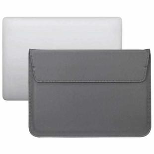 PU Leather Ultra-thin Envelope Bag Laptop Bag for MacBook Air / Pro 11 inch, with Stand Function(Space Gray)