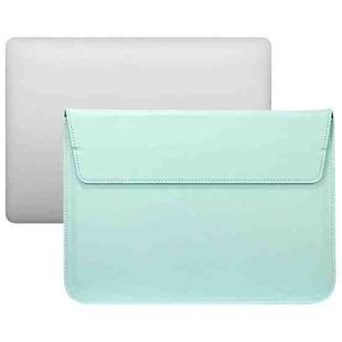 PU Leather Ultra-thin Envelope Bag Laptop Bag for MacBook Air / Pro 11 inch, with Stand Function(Mint Green)