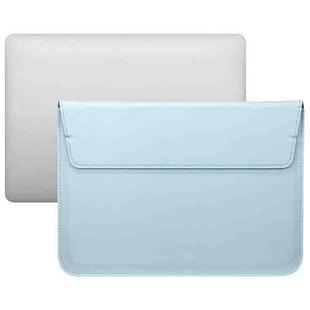 PU Leather Ultra-thin Envelope Bag Laptop Bag for MacBook Air / Pro 13 inch, with Stand Function(Sky Blue)