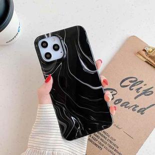 Flowing Marble Pattern TPU Protective Case for iPhone 11 Pro(Black)