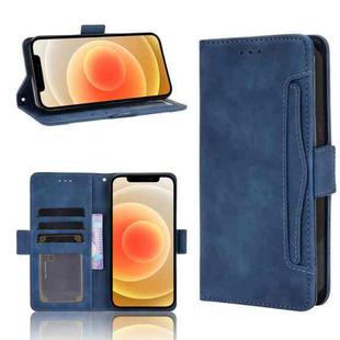 For iPhone 12 mini Multiple Card Slots Horizontal Flip Leather Case with Holder & Wallet (Blue)