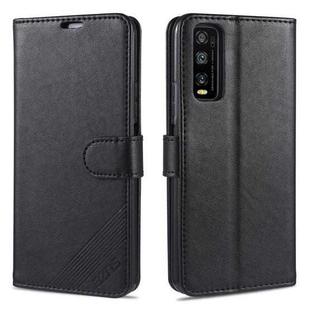 For Vivo Y20 / Y20i AZNS Sheepskin Texture Horizontal Flip Leather Case with Holder & Card Slots & Wallet(Black)
