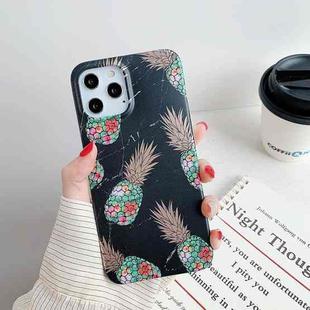 For iPhone 11 Gilding Pineapple Pattern Soft TPU Protective Case (Black)