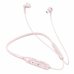 M60 8D Surround Sound Wireless Neck-mounted 5.1 Bluetooth Earphone Support TF Card MP3 Mode(Pink)
