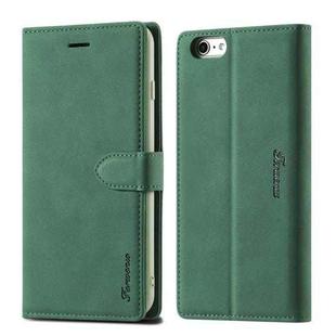 For iPhone 6 Plus / 6s Plus Forwenw F1 Series Matte Strong Magnetism Horizontal Flip Leather Case with Holder & Card Slots & Wallet & Photo Frame(Green)