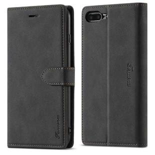 For iPhone 7 Plus / 8 Plus Forwenw F1 Series Matte Strong Magnetism Horizontal Flip Leather Case with Holder & Card Slots & Wallet & Photo Frame(Black)
