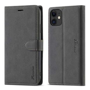 For iPhone 11 Forwenw F1 Series Matte Strong Magnetism Horizontal Flip Leather Case with Holder & Card Slots & Wallet & Photo Frame(Black)