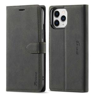 For iPhone 12 Pro Forwenw F1 Series Matte Strong Magnetism Horizontal Flip Leather Case with Holder & Card Slots & Wallet & Photo Frame(Black)