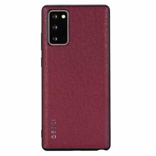 For Samsung Galaxy Note 20 GEBEI Full-coverage Shockproof Leather Protective Case(Red)