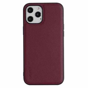 For iPhone 12 mini GEBEI Full-coverage Shockproof Leather Protective Case (Red)