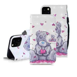 3D Painting Pattern Coloured Drawing Horizontal Flip PU Leather Case with Holder & Card Slots & Wallet For iPhone 12 mini(Love Panda)