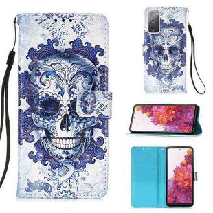 For Samsung Galaxy S20 FE 3D Painting Horizontal Flip Leather Case with Holder & Card Slot & Lanyard(Cloud Skull)