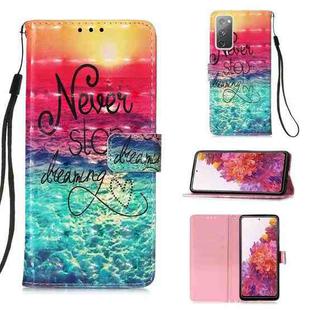 For Samsung Galaxy S20 FE 3D Painting Horizontal Flip Leather Case with Holder & Card Slot & Lanyard(Catch Dream)