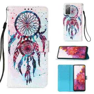 For Samsung Galaxy S20 FE 3D Painting Horizontal Flip Leather Case with Holder & Card Slot & Lanyard(Colorful Wind Chimes)
