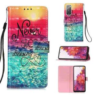 For Samsung Galaxy S20 FE 5G 3D Painting Horizontal Flip Leather Case with Holder & Card Slot & Lanyard(Catch Dream)