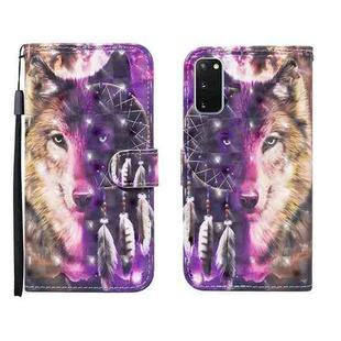 For Samsung Galaxy S20 FE 3D Painted Pattern Horizontal Flip Leather Case with Holder & Wallet & Card slot & Lanyard (Wind Chime Wolf)